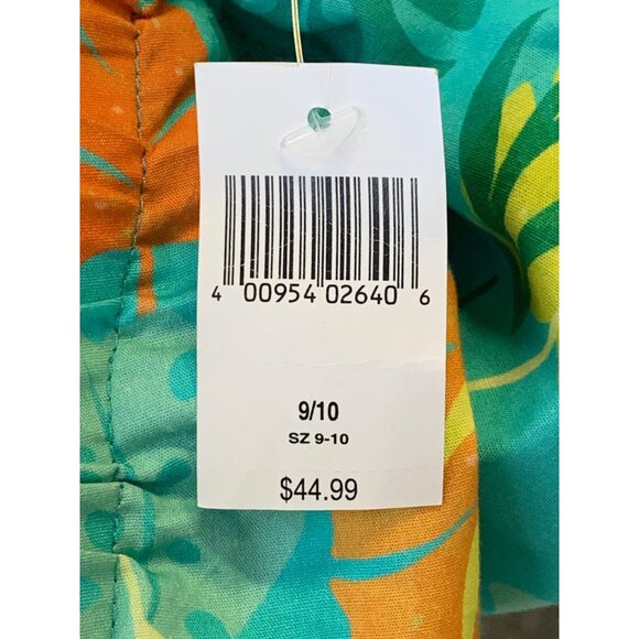 Disney Moana Girls Dress Size 9 10 Cotton Tropical Sleeveless Ruffle Tier New - Picture 8 of 10